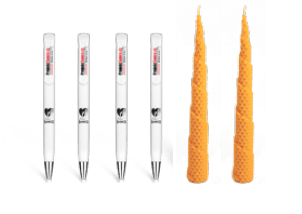 Balíček propisek a svíček včetně daru v hodnotě 620 Kč